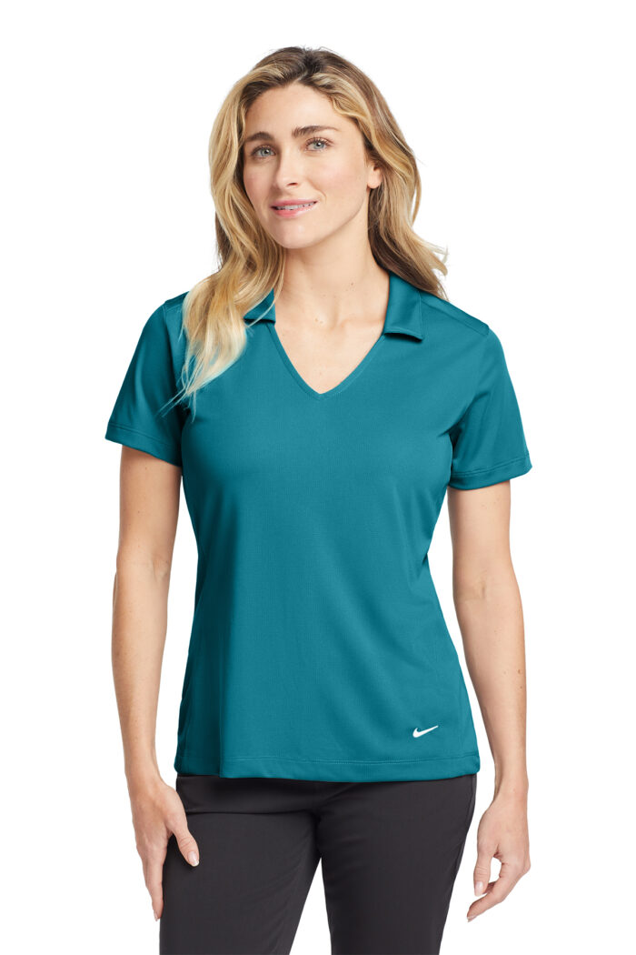 Nike Women's Dri-FIT Vertical Mesh Polo - Image 7