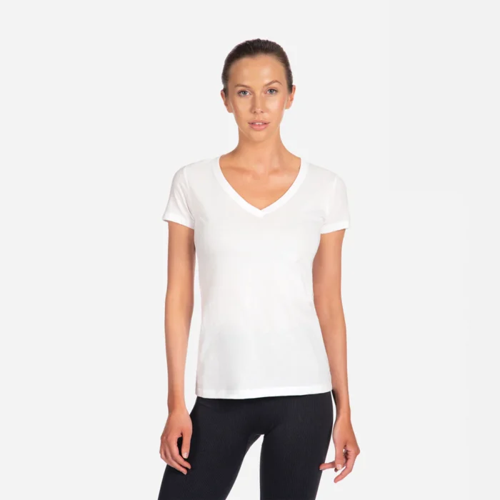 Ladies Next Level Ideal V-Neck Tee - Image 6