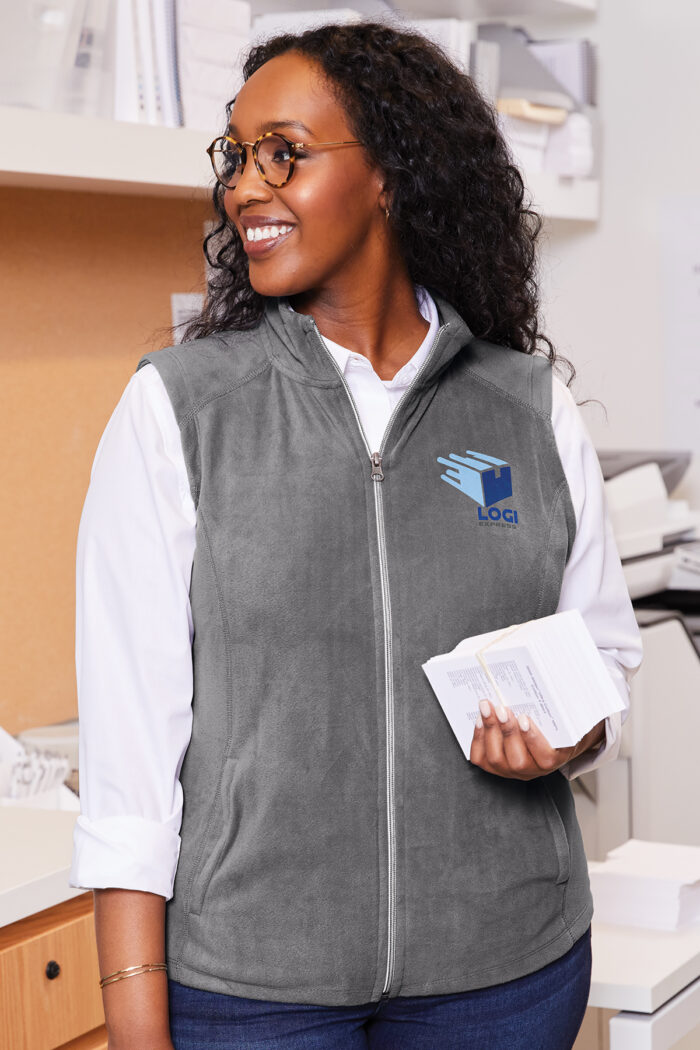 Ladies Microfleece Vest - Image 5